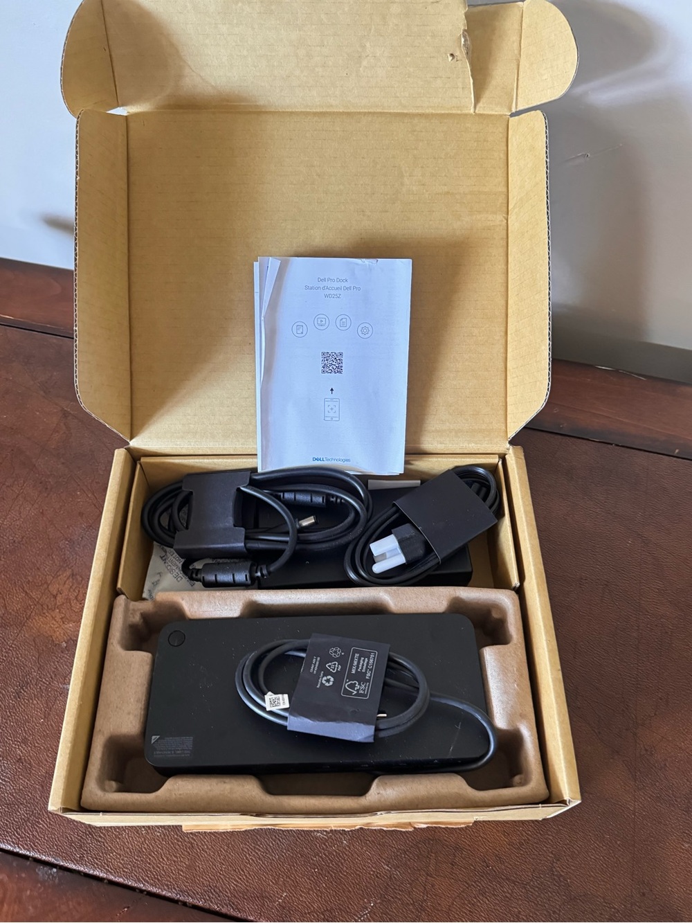 Dell Black Docking Station with Power Adapter and Cables